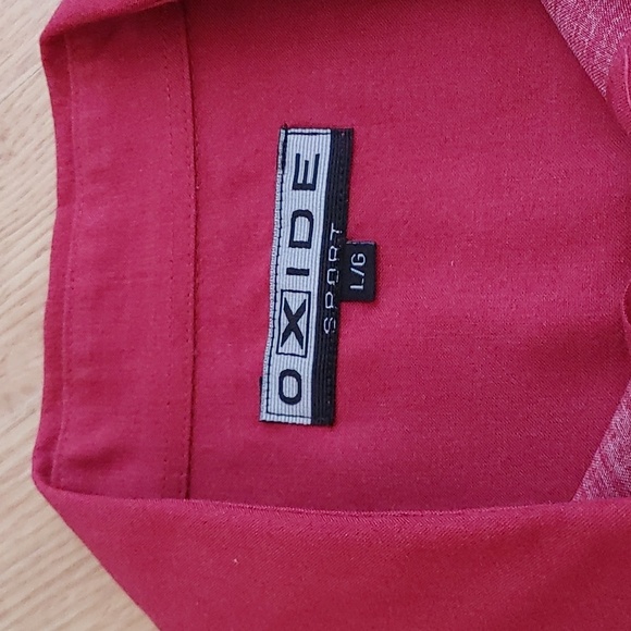 Oxide Sport Men'S US L Tropical Shirt in Red, Black and White - Picture 5 of 7